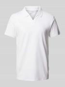 Lindbergh Slim Fit Poloshirt mit Umlegekragen in Weiss, Größe XXL