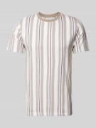 Lindbergh Relaxed Fit T-Shirt mit Streifenmuster Modell 'Towel striped...