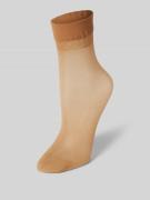 camano Socken mit elastischem Bund Modell 'Basic' in Beige, Größe One ...
