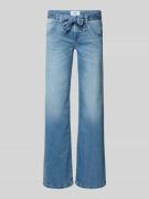 Cambio Wide Leg Jeans mit Bindegürtel Modell 'TESS' in Blau, Größe 38