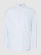 FIL NOIR Slim Fit Business-Hemd aus Oxford Modell 'Giovanni' in Bleu, ...