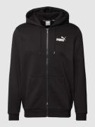 PUMA PERFORMANCE Sweatjacke mit Label-Print Modell 'Small Logo' in Bla...