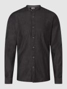 FIL NOIR Slim Fit Business-Hemd aus Denim Modell 'Pescara' in Black, G...