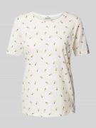 Fransa T-Shirt mit Allover-Motiv-Print Modell 'Hazel' in Gelb, Größe X...