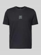 CHAMPION T-Shirt mit Label-Print in Black, Größe XS