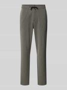 Lindbergh Tapered Fit Stoffhose mit fein strukturiertem Muster in Anth...