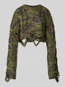 The Ragged Priest Cropped Strickpullover im Destroyed-Look Modell 'MUR...