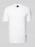 bugatti T-Shirt im unifarbenen Design in Weiss, Größe S