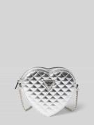 Guess Crossbody Bag in metallic Modell 'HEART' in Silber, Größe One Si...