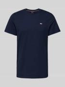Tommy Jeans T-Shirt mit Label-Stitching in Marine, Größe S