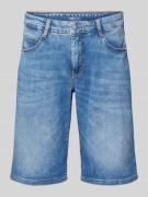 MAC Regular Fit Jeansshorts im 5-Pocket-Design in Dunkelblau, Größe 38