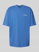 Pegador Oversized T-Shirt mit Logo und Rundhalsausschnitt in Blau, Grö...