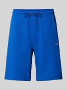 Hugo Blue Regular Fit Sweatshorts mit Label-Patch Modell 'Nasensio' in...