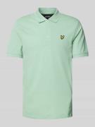 Lyle & Scott Slim Fit Poloshirt mit Logo-Patch in Mint, Größe M