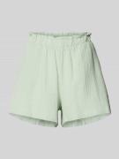 Vero Moda High Waist Shorts mit Strukturmuster Modell 'NATALI' in Schi...