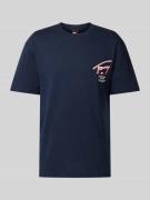 Tommy Jeans T-Shirt mit Label-Print in Marine, Größe XS