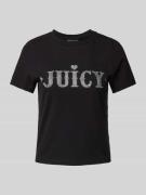 Juicy Couture T-Shirt mit Ziersteinbesatz und Rundhalsausschnitt in Bl...