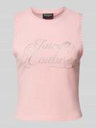 Juicy Couture Tanktop mit Ziersteinbesatz Modell 'BLAINE' in Pink, Grö...