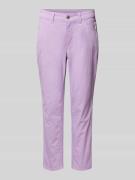 MAC Slim Fit Jeans in unifarbenem Design Modell 'MELANIE' in Flieder, ...