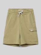 Garcia Regular Fit Sweatshorts mit Cargotasche in Schilf, Größe 140