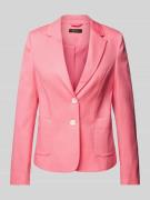 More & More Blazer in unifarbenem Design in Pink, Größe 34
