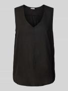Fransa Bluse mit V-Ausschnitt Modell 'Juna' in Black, Größe XS