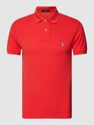 Polo Ralph Lauren Poloshirt mit Logo-Stitching in Rot, Größe S