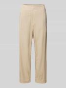 Tom Tailor Regular Fit Hose in unifarbenen Design in Beige, Größe 34/2...
