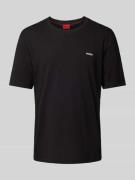 HUGO T-Shirt mit Label-Print Modell 'Dero' in Black, Größe S
