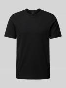 BOSS T-Shirt in unifarbenem Design Modell 'TIBURT' in Black, Größe L