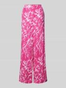 Esprit Stoffhose mit Allover-Print in Pink, Größe 34/30
