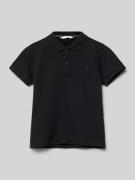 Mango Regular Fit Poloshirt mit Label-Stitching Modell 'javier' in Bla...
