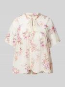 Only Bluse mit floralem Muster Modell 'AIDA ELISA' in Ecru, Größe S