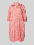 Smith and Soul Knielanges Kleid mit Allover-Print in Pink, Größe S
