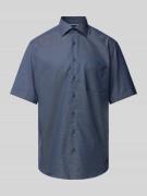 Eterna Modern Fit Business-Hemd mit Allover-Muster in Marine, Größe 41