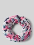 Tom Tailor Loop-Schal mit Allover-Print in Pink, Größe One Size