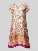 ROBE LÉGÈRE Knielanges Kleid mit Allover-Print in Pink, Größe 36
