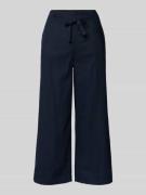 Christian Berg Woman Loose Fit Leinenculotte mit Tunnelzug in Dunkelbl...