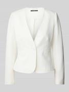 Zero Blazer mit Leistentaschen in Offwhite, Größe 40