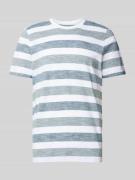 MCNEAL T-Shirt mit Streifenmuster in Weiss, Größe S