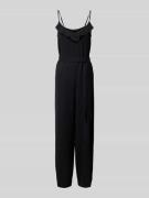 Only Jumpsuit mit Bindegürtel Modell 'CALI' in Black, Größe XS