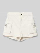 Only Cargoshorts mit aufgesetzten Pattentaschen Modell 'STINE' in Ecru...