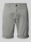 Tom Tailor Denim Slim Fit Chino-Shorts in unifarbenem Design in Anthra...