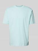 JAKE*S STUDIO MEN T-Shirt mit Rundhalsausschnitt in Aqua, Größe L