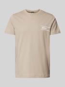 BOSS T-Shirt mit Rundhalsausschnitt in Beige, Größe S