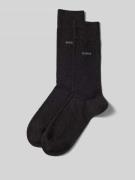 BOSS Socken mit Label-Print im 2er-Pack in Anthrazit, Größe 43/46