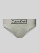 Calvin Klein Underwear Slip mit elastischem Logo-Bund in Silber Melang...