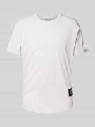 Calvin Klein Jeans T-Shirt mit Rundhalsausschnitt in Silber, Größe XS