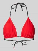 HUGO Bikini-Oberteil in Triangel-Form Modell 'PURE' in Rot, Größe XS