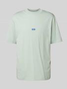 Hugo Blue T-Shirt mit Label-Patch Modell 'Nieros' in Mint, Größe S
